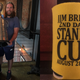 The author with the Stanley Cup (photo by Jan Cohen); a commemorative koozie (photo by Dan McQuade).